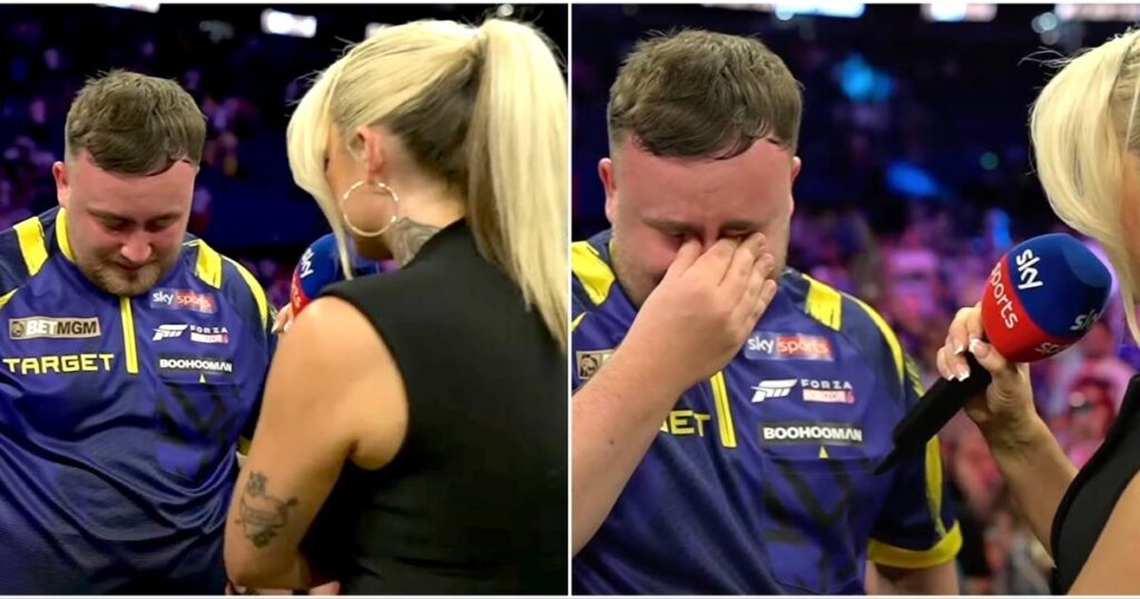 Luke Littler Breaks Down in Tears in Interview After Premier League Darts Final