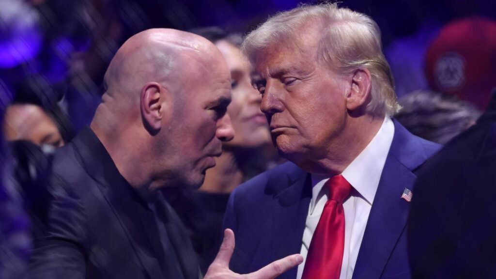 Donald Trump’s 7-Word Comment to Dana White During Topuria vs Gaethje Donald Trump's 7-Word Comment to Dana White During Topuria vs Gaethje